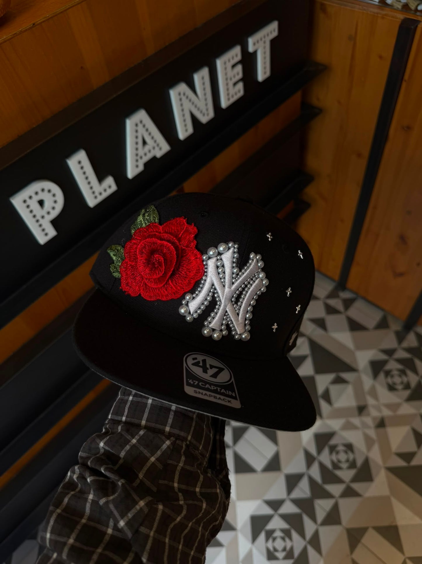 Cappello Red Rose Visiera Dritta