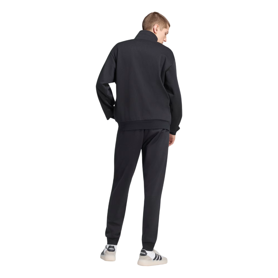 Adidas Tuta in tessuto felpato 3 stripes 