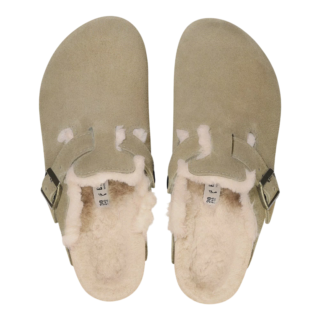 Birkenstock Boston pelliccia di agnello 