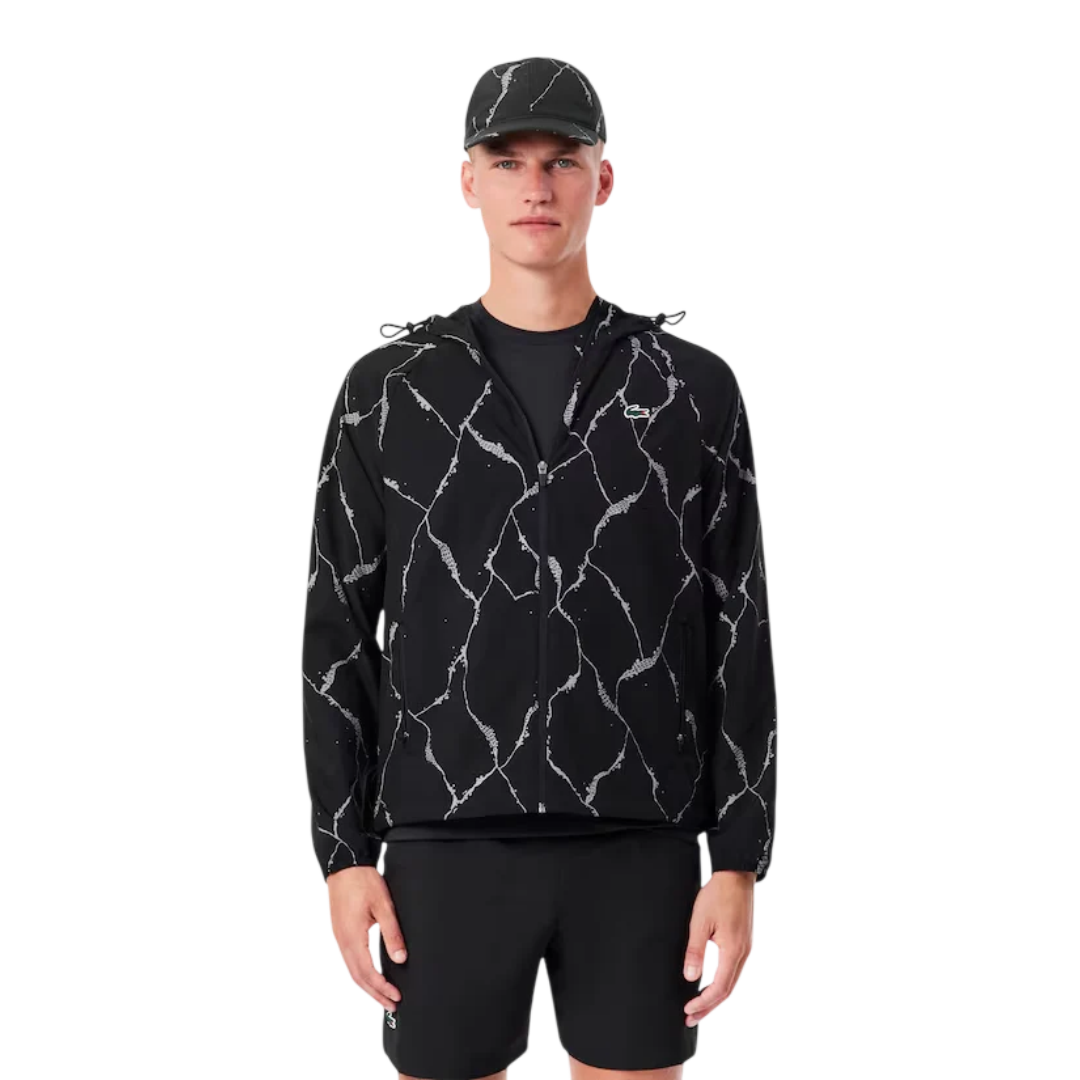 Lacoste Giacca con stampa coccodrillo riflettente 