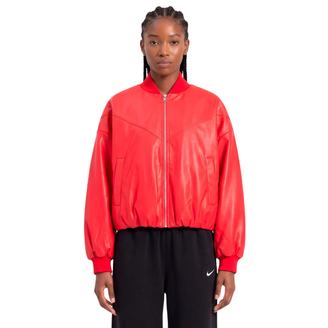 Nike Bomber Therma-Fit in Pelle 